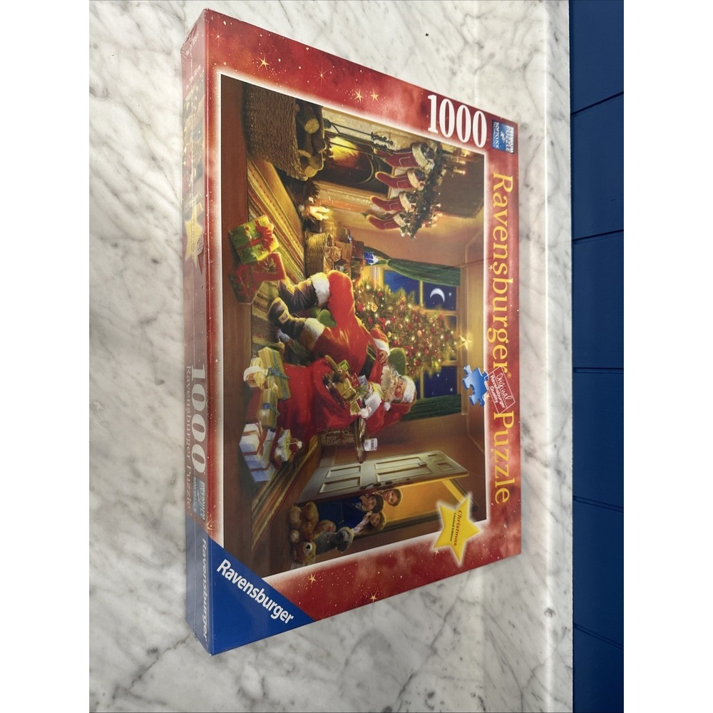 RARE New Ravensburger Santa's Caught 1000 Piece‎ Puzzle Sealed